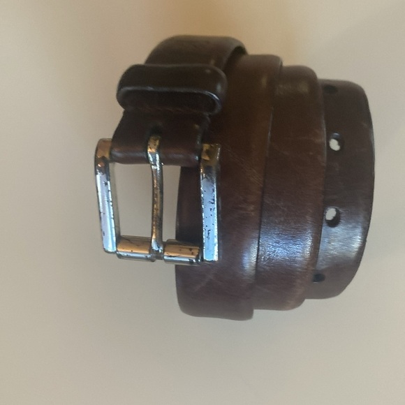 Ralph Lauren Genuine Italian Leather Belt Sz 36 Men’s Brown Classic distressed - Picture 2 of 12